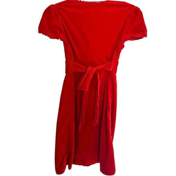 Maeve Women’s Y2K Corduroy Knee Length Dress Red Orange Size 2 - Picture 2 of 9